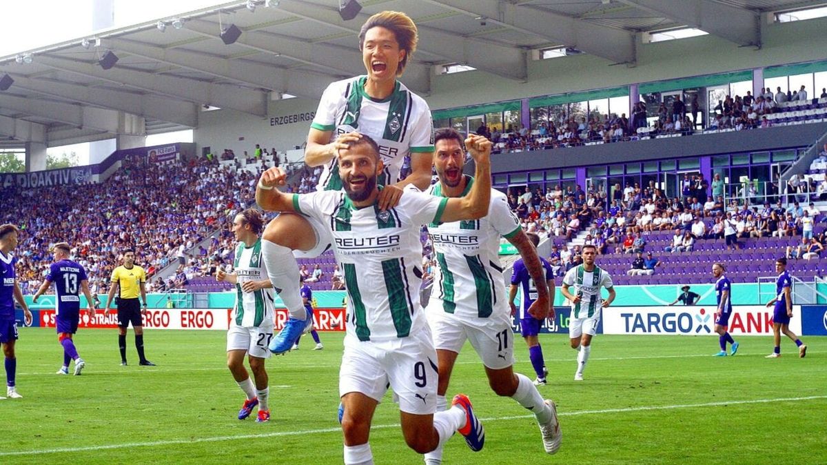 Schöne Tore, guter Auftritt: Gladbach ringt Aue nieder