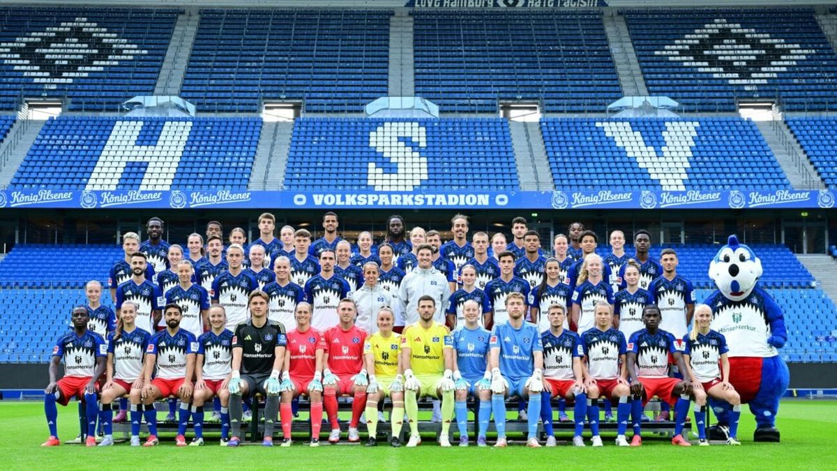 Frauen und Männer zusammen: HSV mit besonderem Mannschaftsfoto