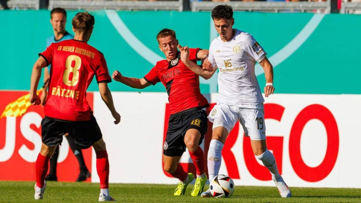 Mainz muss nachsitzen: Später Pokalerfolg gegen Wiesbaden