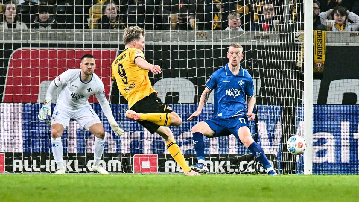 Doppelpack Vermeij: Darmstadts Serie reißt in Dresden