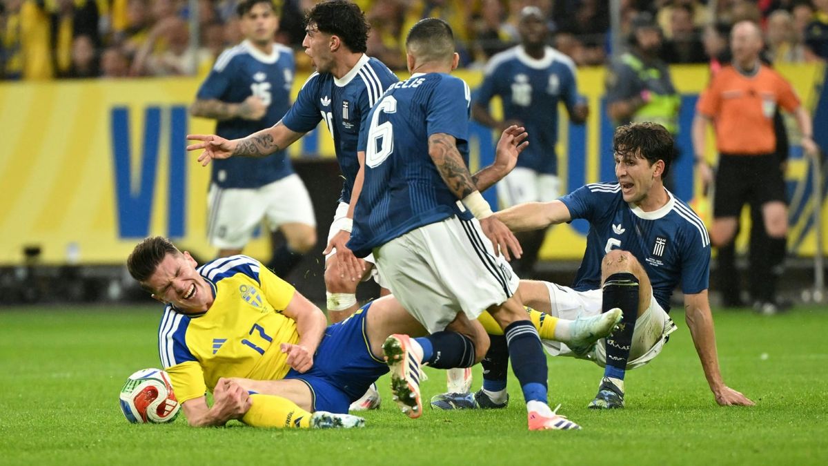 Nur 2:2 gegen Griechenland: Schweden wackeln vor WM weiter