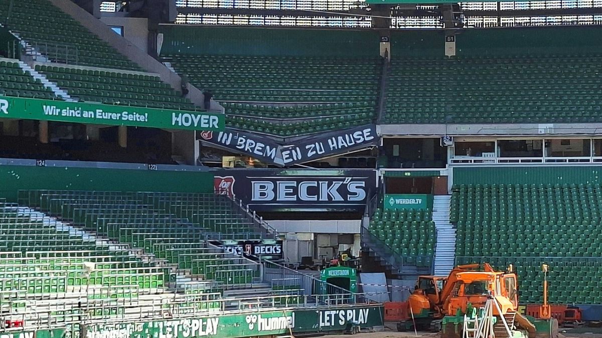 Hat zu Saisonbeginn 500 Plätze weniger: Weserstadion