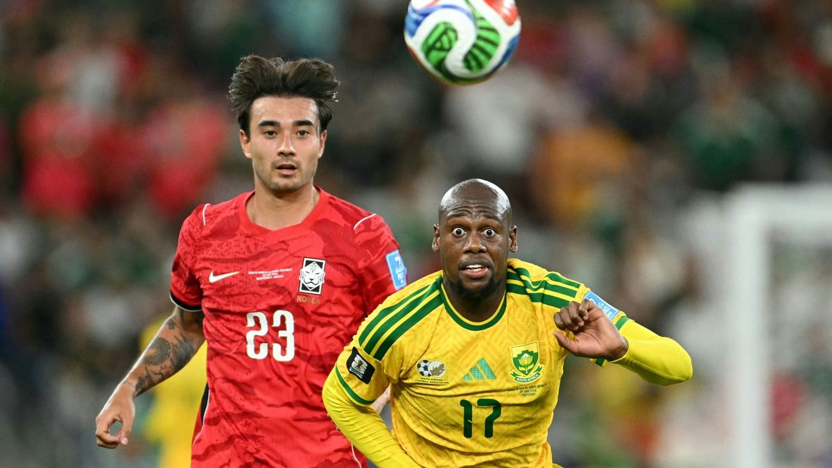 Jens Castrop (l.) im Südkorea-Trikot bei der WM