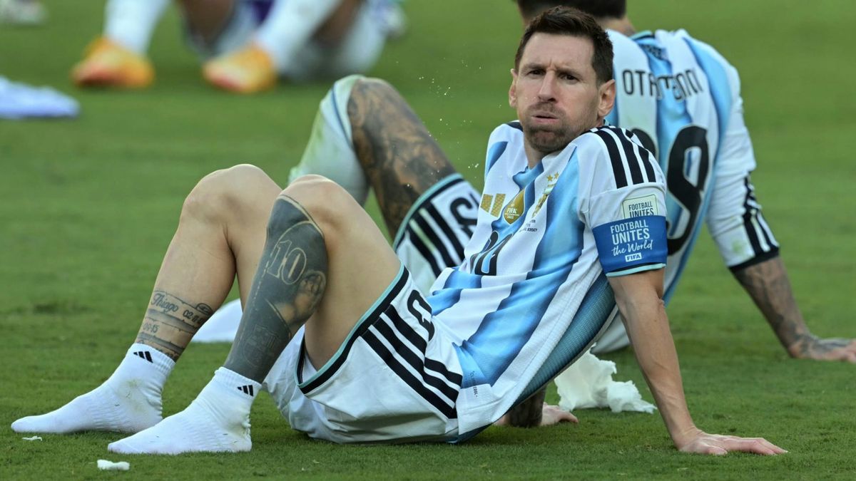 Messi nach der Niederlage im WM-Finale