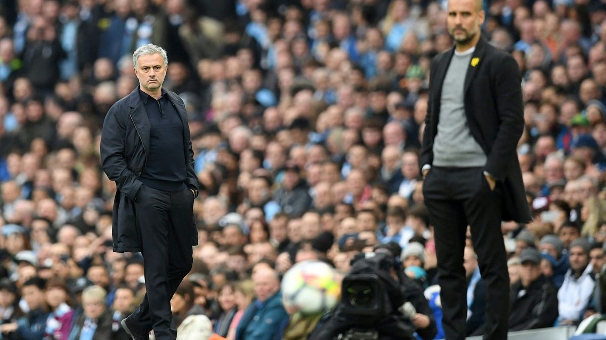 José Mourinho (l.) und Pep Guardiola