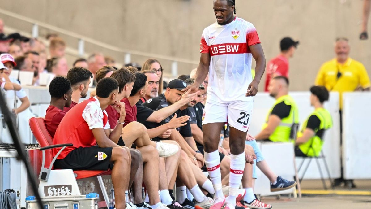 Für Zagadou war der Everton-Test frühzeitig beendet