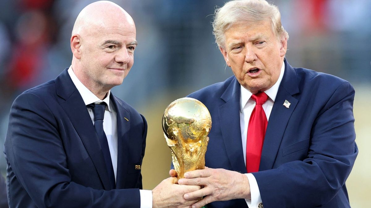 Enge Verbündete: Infantino (l.) und Trump