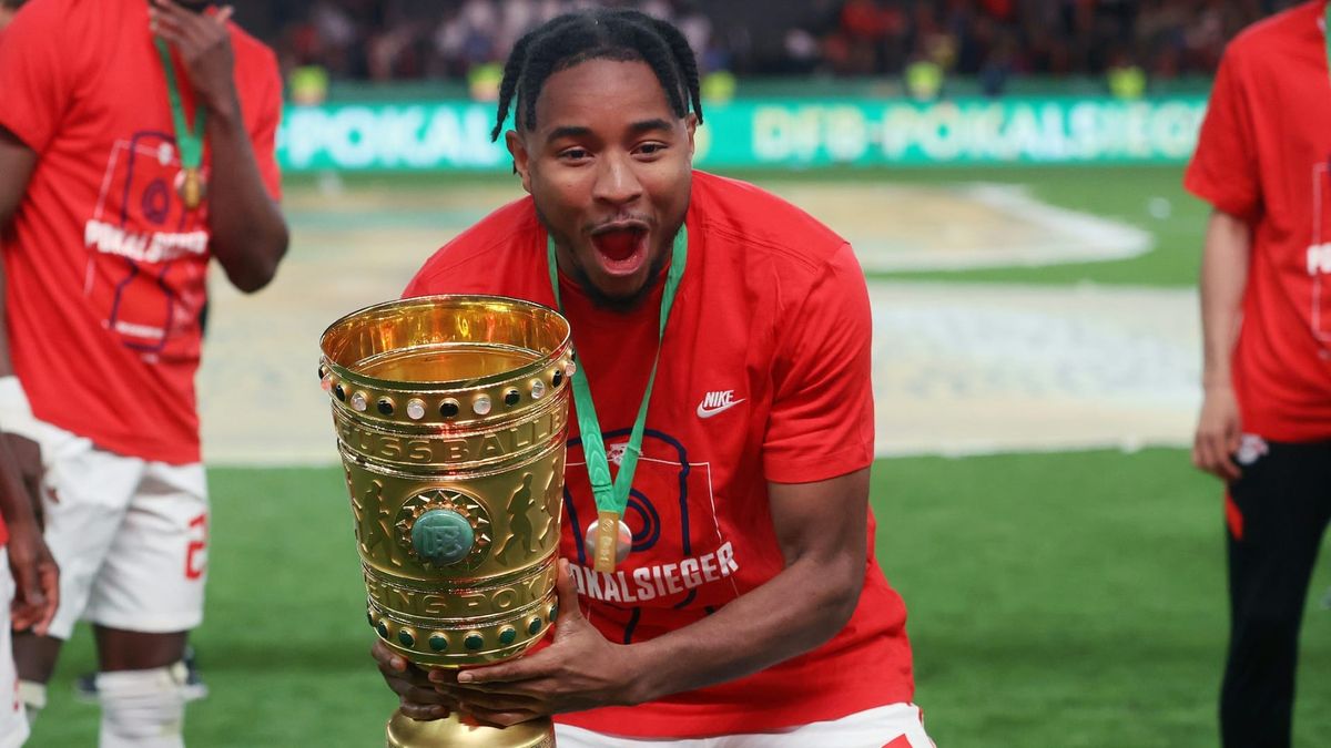Nkunku beim Pokalsieg 2022