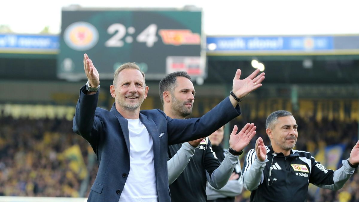 Lustrinelli nach dem ersten Pflichtspielsieg mit Union