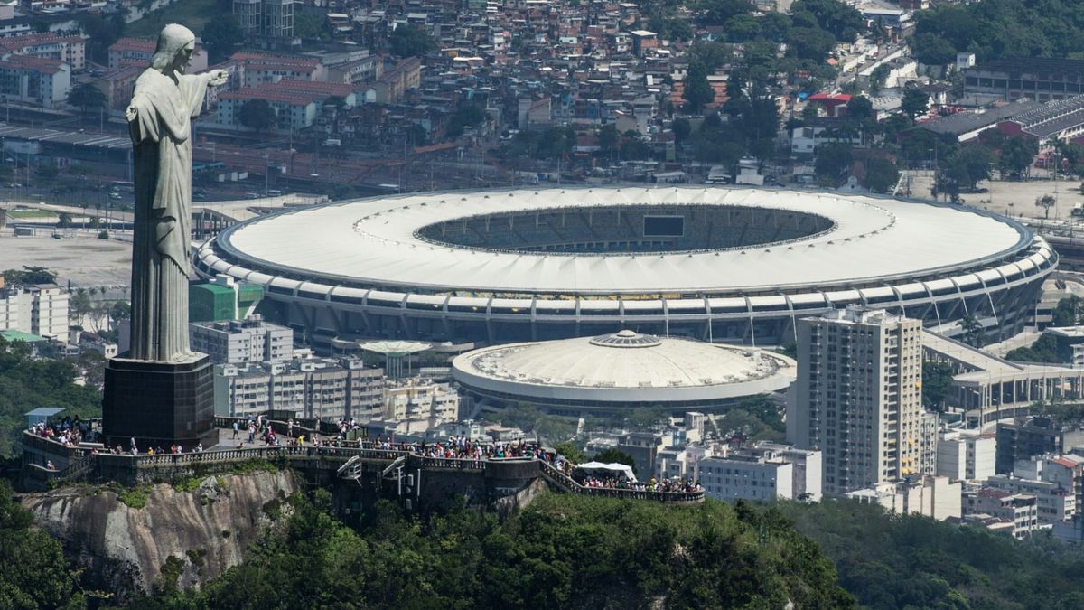 Der Blick auf das legendäre Maracanã-Stadion
