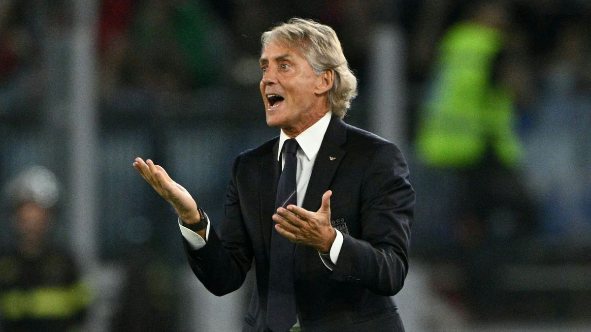 Roberto Mancini im Heimspiel gegen Belgien