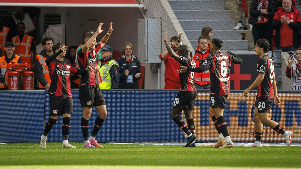Leverkusen jubelt gegen Leipzig