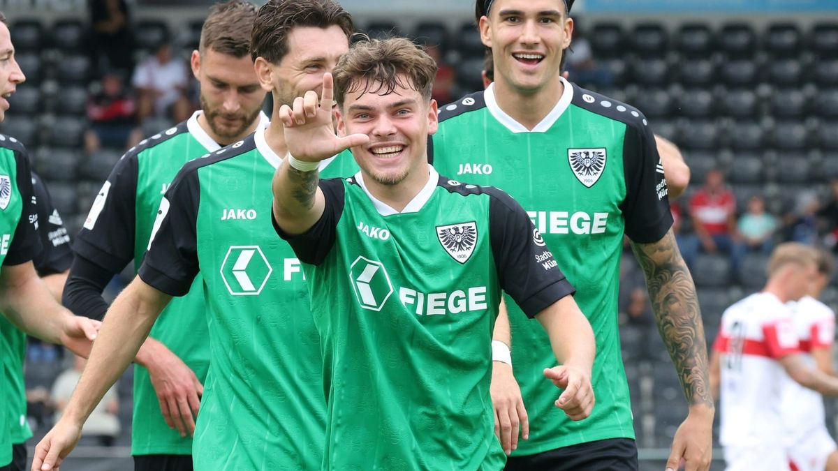 Zwei Tore: Marvin Schulz jubelt