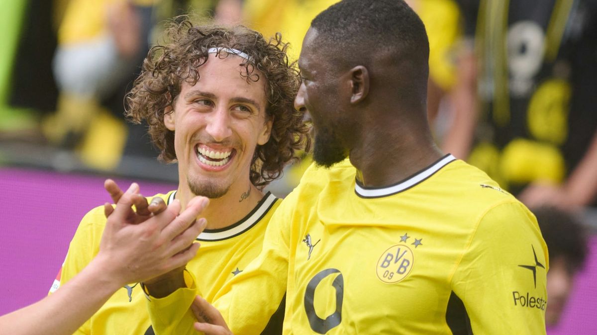 Einträchtiger Jubel: Silva (l.) und Guirassy
