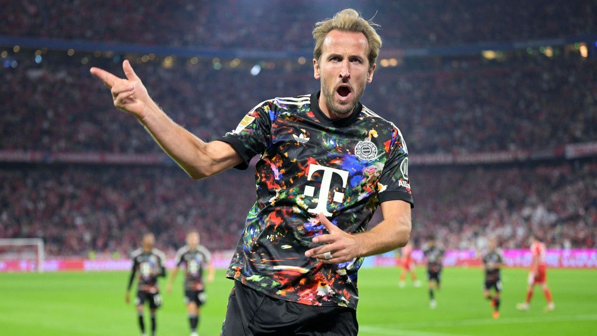 Harry Kane nach seinem zweiten Tor gegen Union Berlin