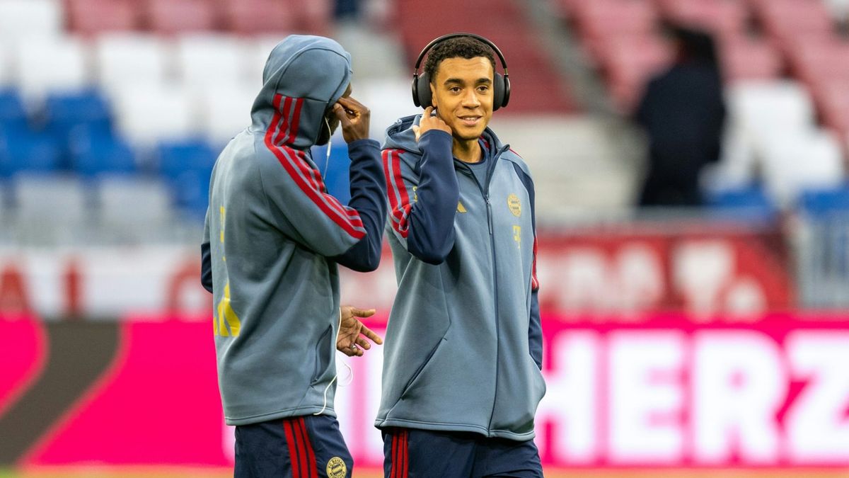 Jamal Musiala vor dem Spiel gegen Union Berlin