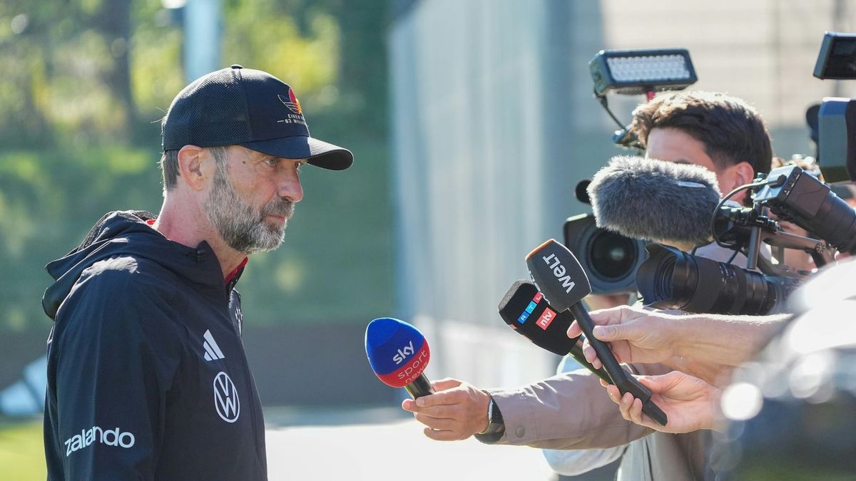 Bundestrainer Jürgen Klopp am Mittwoch in Herzogenaurach