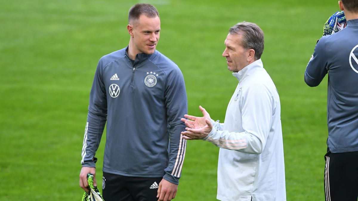 Andreas Köpke (r.) mit Marc-André ter Stegen