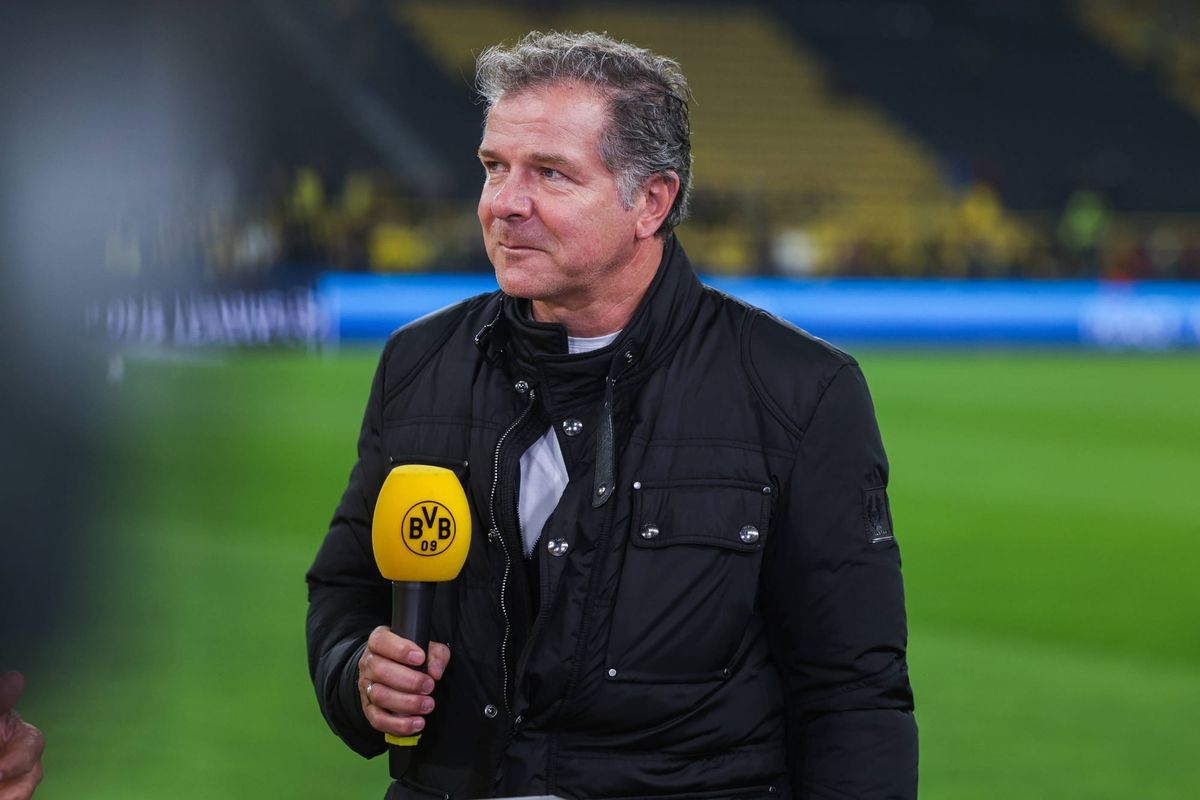 04.10.2023, Fussball, Saison 2023 2024, UEFA Champions League, Gruppenphase, Borussia Dortmund - AC Milan, Andreas Andy Möller, ehemaliger Spieler von Borussia Dortmund, Dortmund Signal Idun