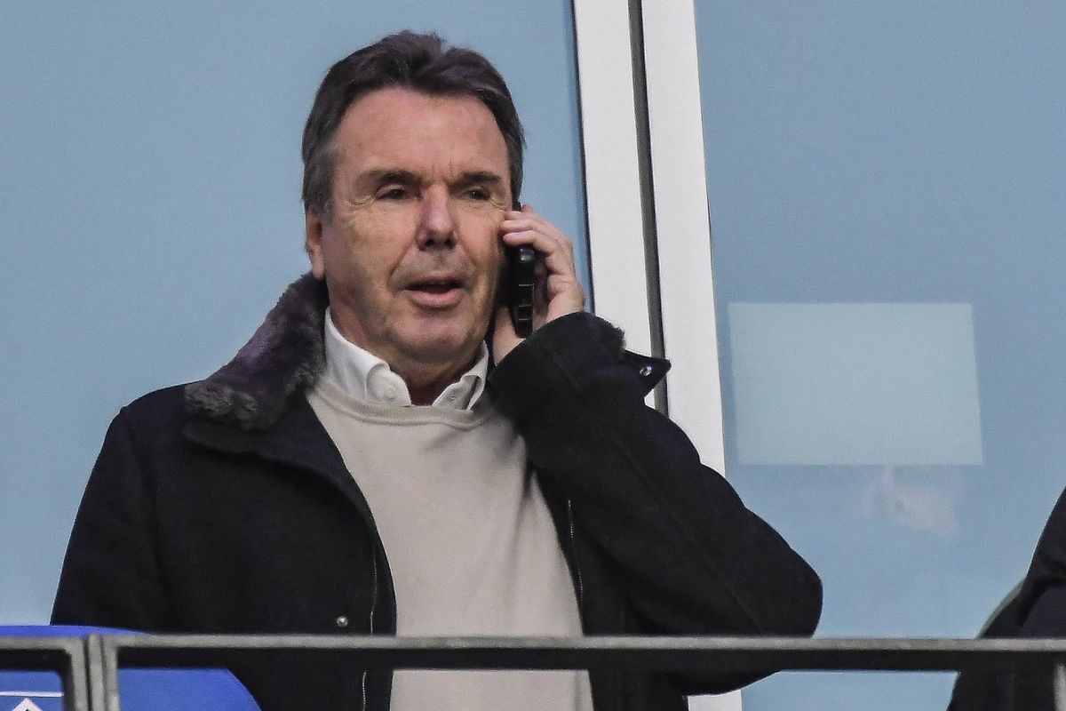 Heribert Bruchhagen Deutschland , Hamburg , Volksparkstadion , Fussball , 1. Bundesliga , Hamburger SV - Eintracht Frankfurt *** Heribert Bruchhagen Germany , Hamburg , Volksparkstadion , Fo