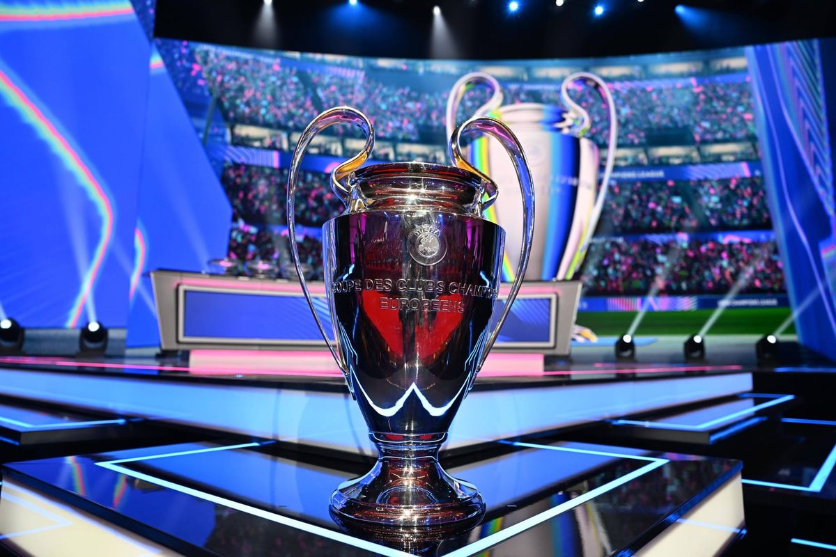 UEFA Champions League 2026 27 league phase draw in Monaco MONACO - AUGUST 27: A view of UEFA Champions League trophy ahead of UEFA Champions League phase draw the Grimaldi Forum in Monaco on