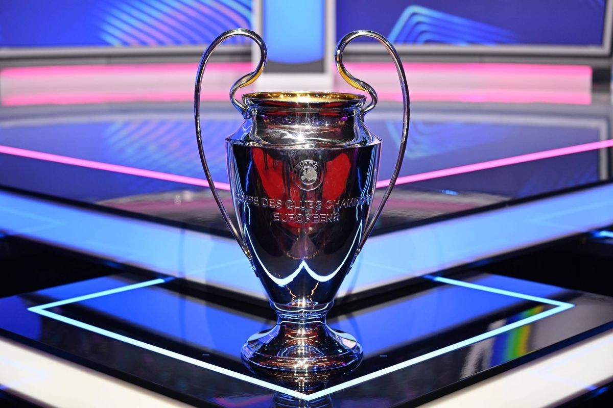 UEFA Champions League 2026 27 league phase draw in Monaco MONACO - AUGUST 27: A view of UEFA Champions League trophy ahead of UEFA Champions League phase draw the Grimaldi Forum in Monaco on