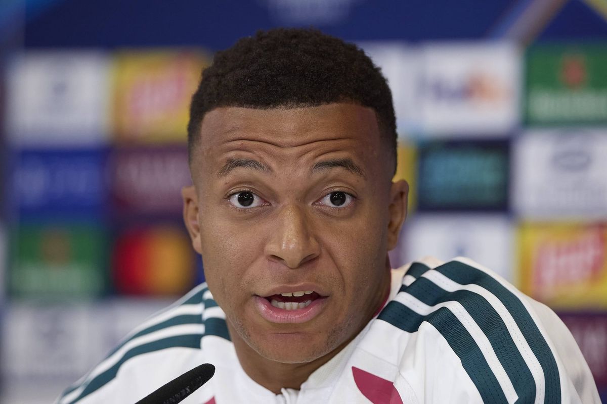 UEFA Champions League 2026 2027 - Real Madrid CF training session and press conference, PK, Pressekonferenz in Madrid, Spain - 07 Sep 2026 Kylian Mbappe (Real Madrid CF) attends a press conf