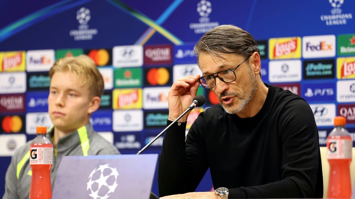 Kovac (r.) sieht seine Mannschaft in der Favoritenrolle