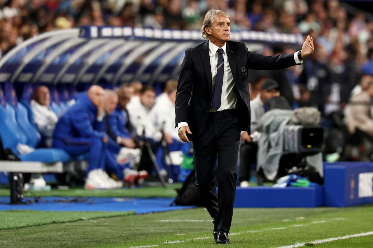 Roberto Mancini am Freitag in Paris