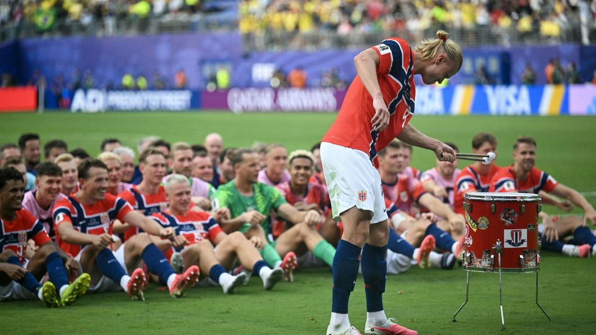 Erling Haaland bespielt die WM-Trommel