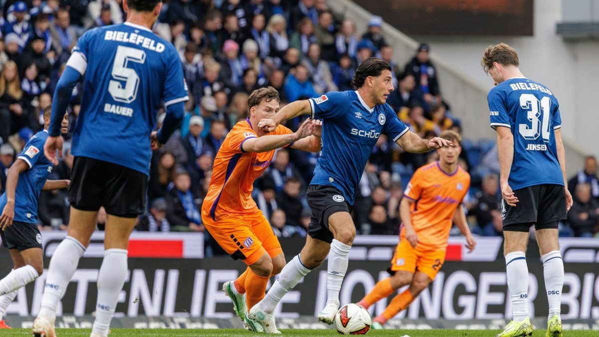 Umkämpftes Spiel in Bielefeld