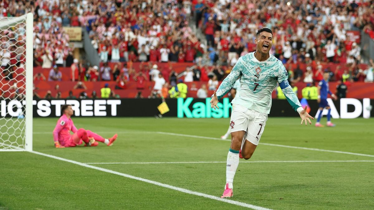 Cristiano Ronaldo nach seinem letzten Länderspieltor