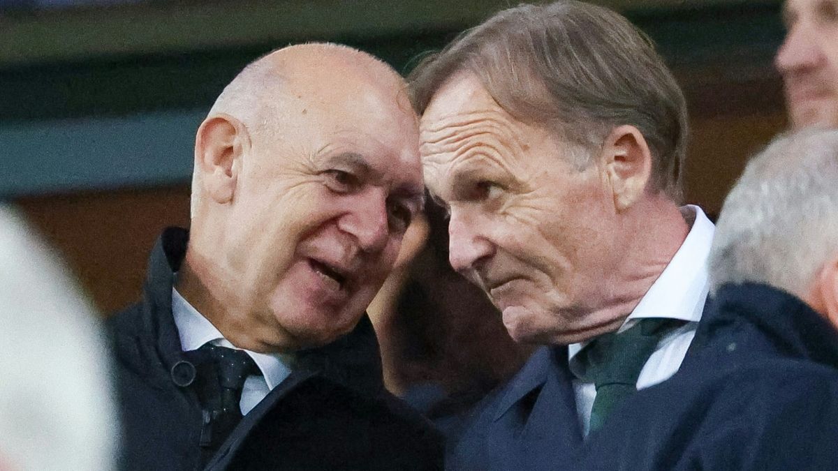Fordern Infantinos Rückzug: Watzke (r.) und Neuendorf