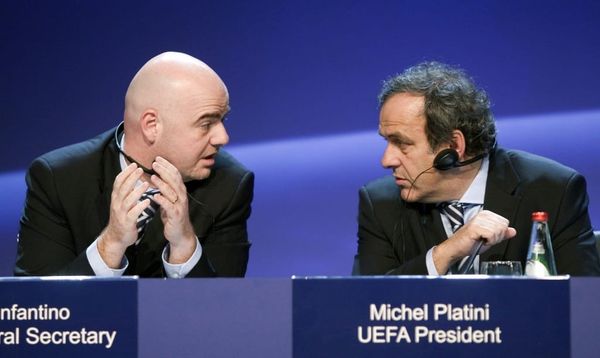 Vergangenheit: Platini und Generalsekretär Infantino