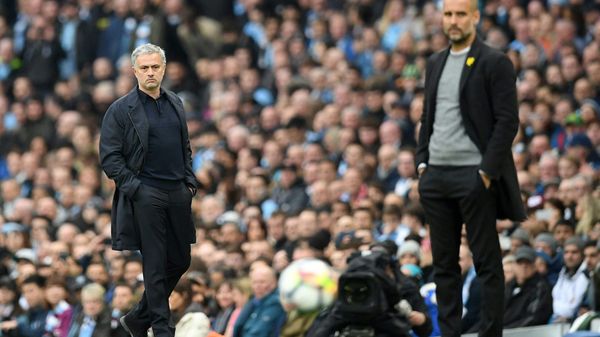 José Mourinho (l.) und Pep Guardiola