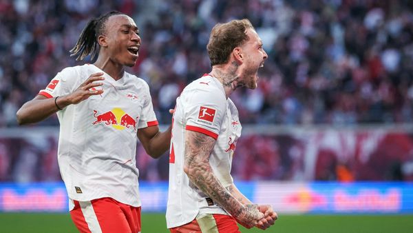 Ex-Kollegen: David Raum (r.) und Yan Diomande