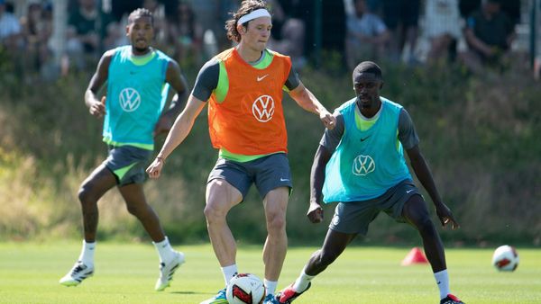 Reese beim Training in Wolfsburg