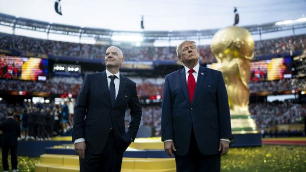 Gianni Infantino (l.) und Donald Trump beim WM-Finale
