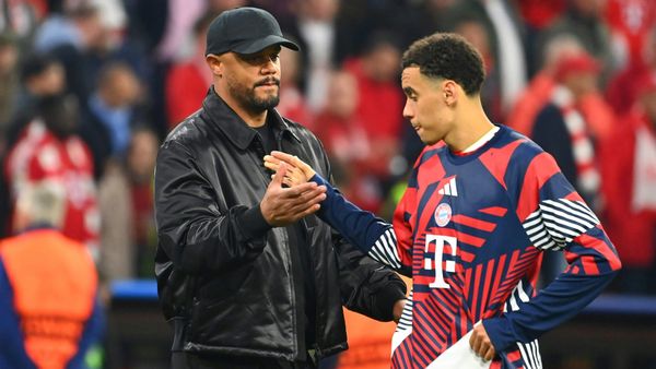Vincent Kompany (l.) mit Jamal Musiala
