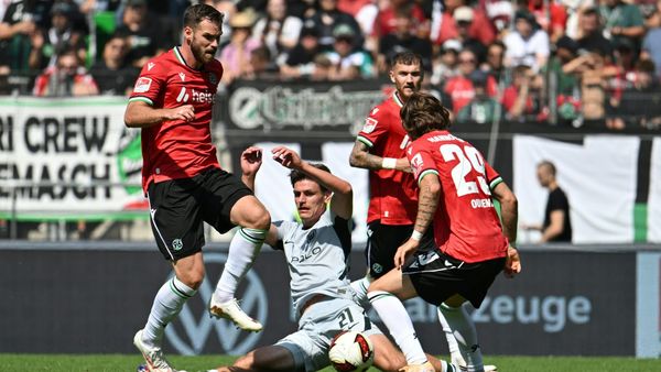 Viele Zweikämpfe in Hannover