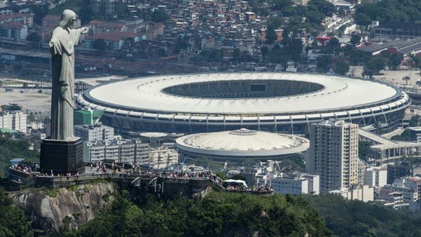 Der Blick auf das legendäre Maracanã-Stadion