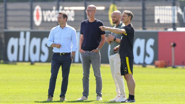 Die BVB-Verantwortlichen Ricken, Cramer, Book und Kovac