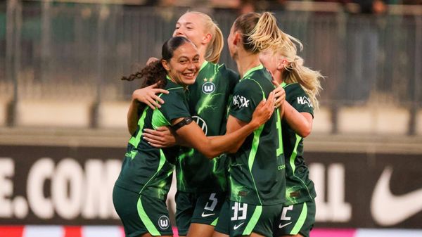 Wolfsburger Jubel im Europa Cup
