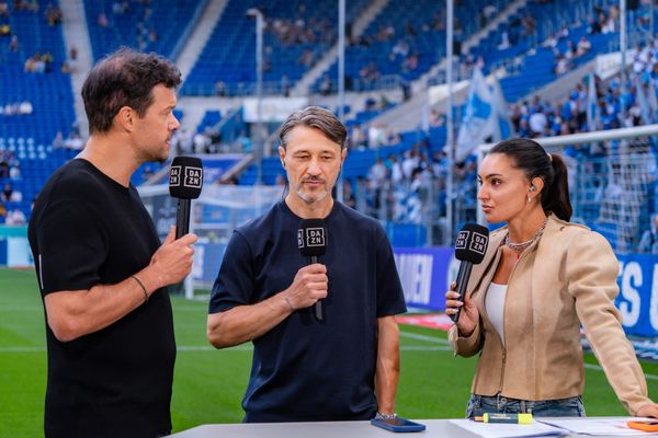 1. Bundesliga, 2. Spieltag, TSG 1899 Hoffenheim vs. Borussia Dortmund am 05.09.2026 Niko Kovac im Interview bei DAZN mit Valentina Marceri und Michael Ballack WICHTIGER HINWEIS: Gemäß den Vo