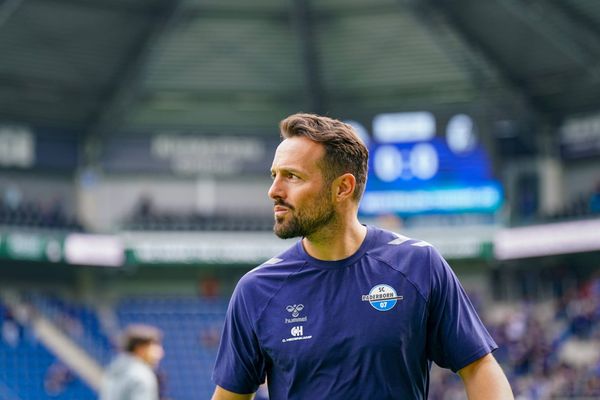 Deutschland: Fussball Bundesliga 2026 - 2027, 2. Spieltag - SC Paderborn 07 vs SC Freiburg - Home-Deluxe-Arena (Paderborn): Ralf Kettemann (Paderborn Trainer) *** German Soccer Bundesliga 20