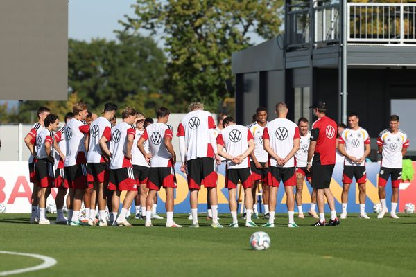 Mannschaftskreis mit Juergen Klopp (Deutschland, Bundestrainer), GER, Deutschland Nationalmannschaft, Training, Fussball, UEFA Nations League, Saison 2026 2027, 29.09.2026, GER, Deutschland 