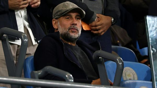 Guardiola auf den Rängen