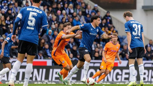 Umkämpftes Spiel in Bielefeld