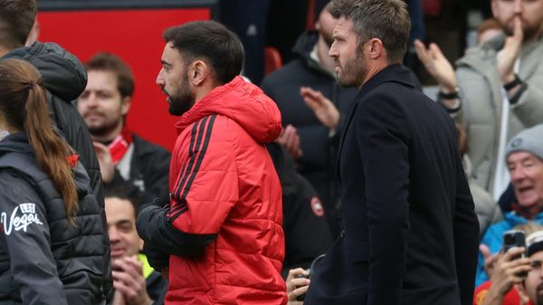Im Fokus: Bruno Fernandes (l.) und Michael Carrick