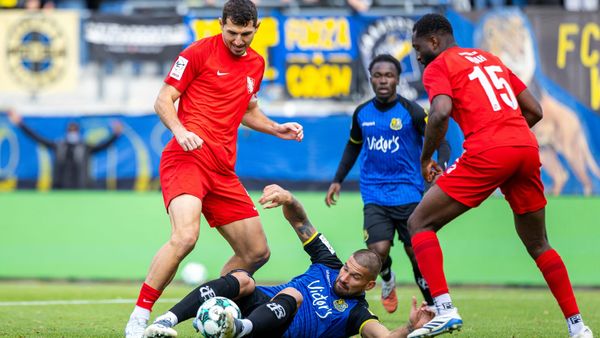 Am Boden: Saarbrückens Kai Brünker